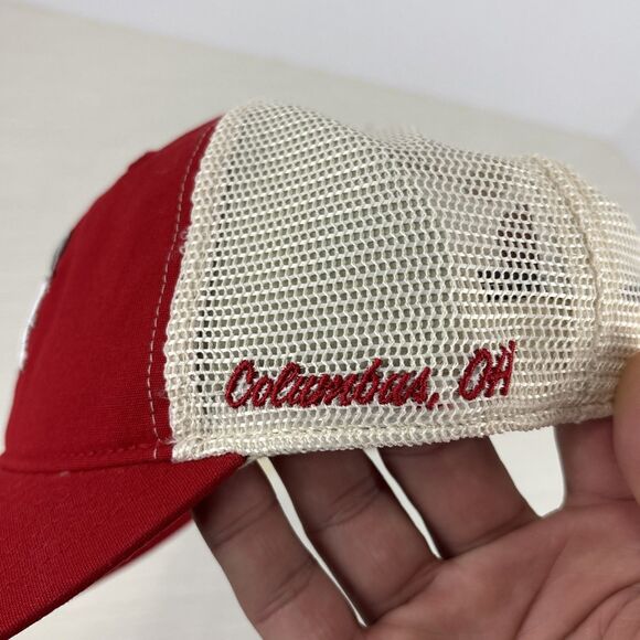 Ohio State Buckeyes Colosseum Tailgate Red SnapBack Trucker Hat Cap NWT - Picture 6 of 9